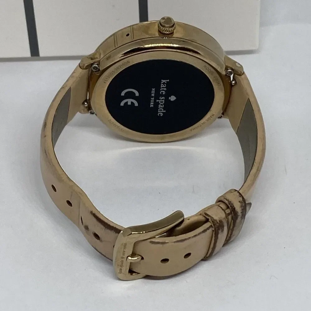 Kate Spade Gen 3 KST2003 Women's Sand Leather Digital Dial Smart Watch PD253